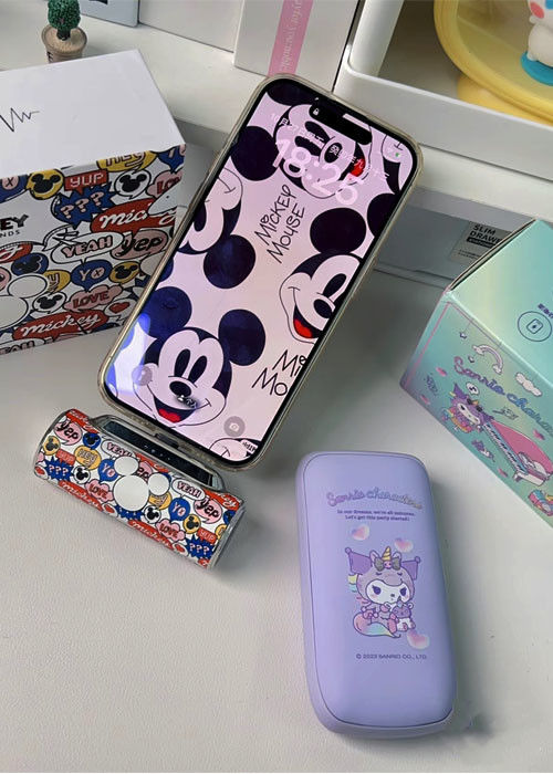 ポケット型革型電源バンク 5000mAh 300倍以上のサイクル寿命