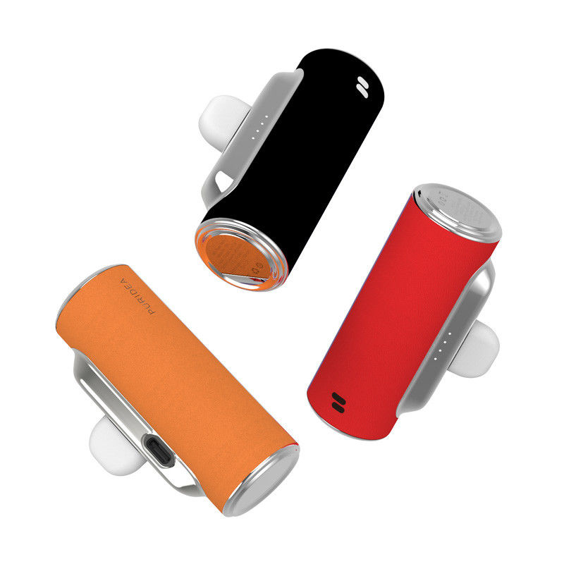 カラフルなコンパクト革の電源バンク 300倍以上のサイクル寿命 USB-Cコネクタ