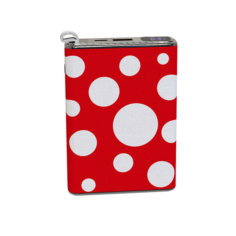 レッド PD20W パワーバンク 超スリム 10000mah ポケット ミニタイプ レザーシェル